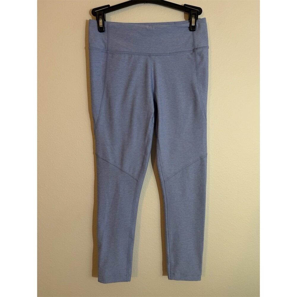 Outdoor Voices Warmup Leggings Womens S Blue Lilac Space Dye 7/8 Mid-Rise